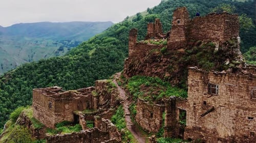 Abandoned in the Mountains the Village of Gamsutl