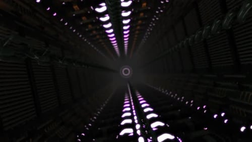 3D Sci-Fi abstrakte Raumschiff Korridor V38