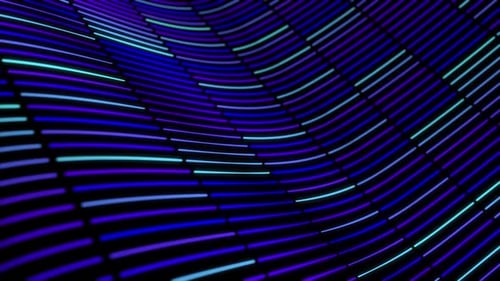 Dynamic Wavy Neon Grid Abstract Lines Motion Background