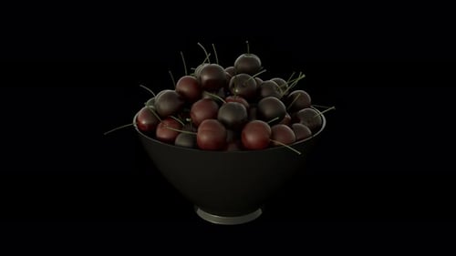Kirschfrüchte rotieren 4k