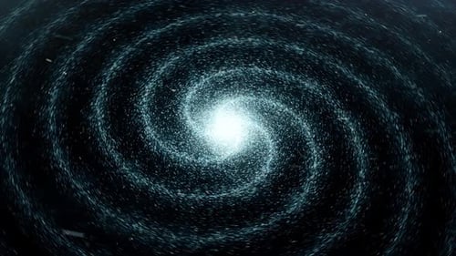Dynamic Galaxy Swirl Particle Animation Background
