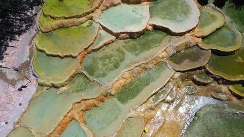 Travertines of Pamukkale - Denizli - Turkey.