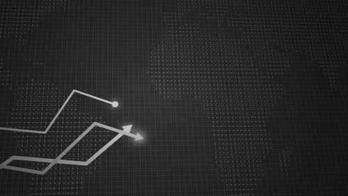 White Business Graph chart animated