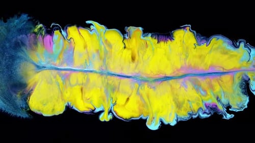 Fließende Acrylkunst