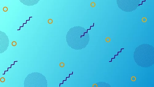 Modern Abstract Geometric Shapes Looping Background Animation