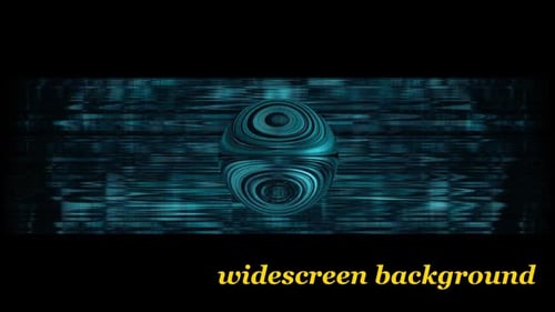 Abstract Glitch Sphere Loop Background Animation