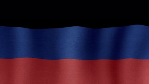 Die Nationalflagge der Republik Donezk