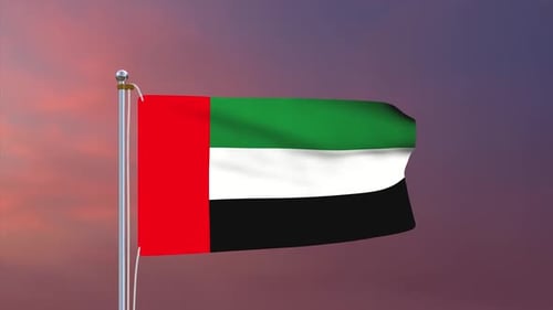 United Arab Emirates Flag