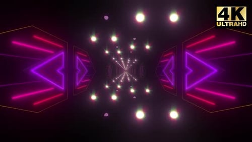 Colorful Endless Corridor 4k