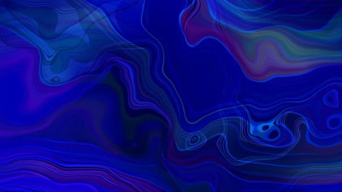 Abstract Fluid Blue Wave Motion Background Animation