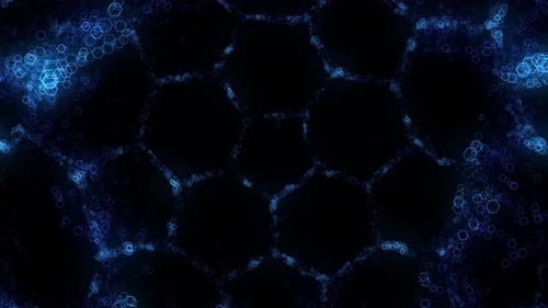 Futuristic Hexagonal Background 4K