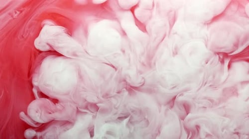 Abstract Clouds of White and Pink Motion