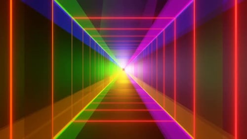 Quadrados de estrelas brilhantes futuristas de ficção científica com linhas de luz de néon sem costura