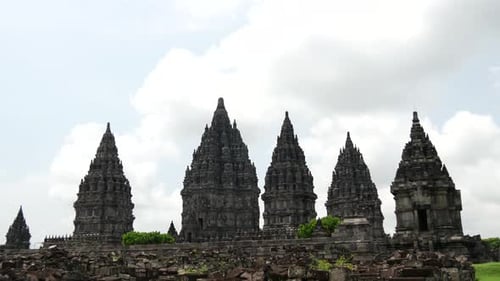 Time-lapse depuis le temple de Prambanan