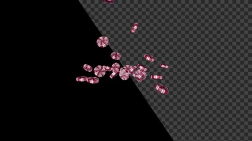 Randomly Falling Peppermint Candy