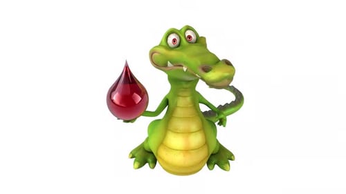 Fun crocodile - 3D animation