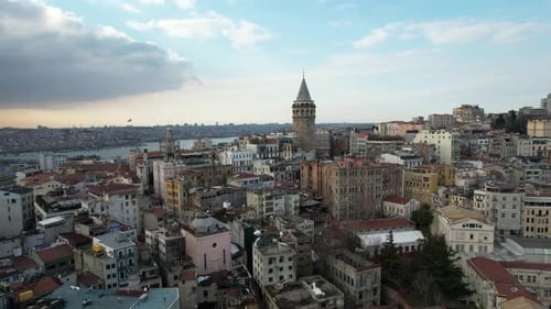 Beyoglu City Drohnen-Ansicht