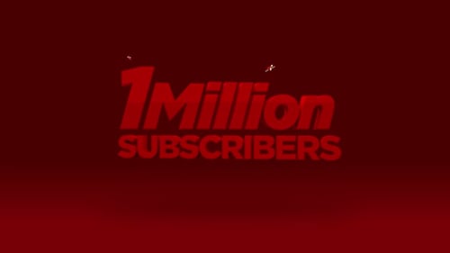 YouTube 1 Million Subscribers Celebration Intro Animation