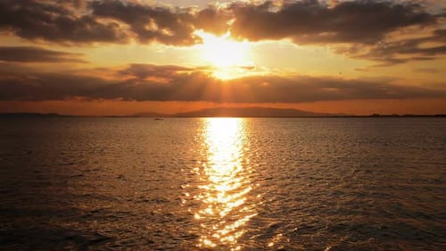 Sunset And The Sea Time Lapse
