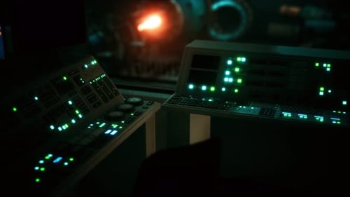 Equipment of Empty Central Control Room