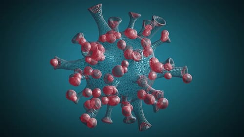 3D-Viruszellen-Hintergrund