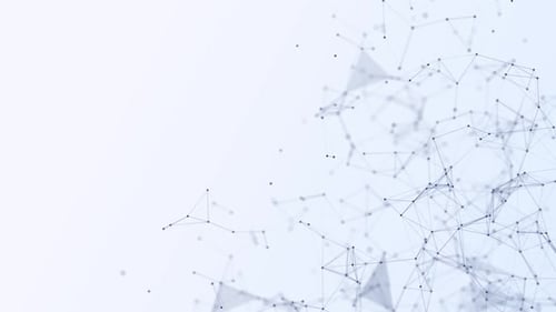 Abstract Digital Network Connecting Points and Lines Loop Background