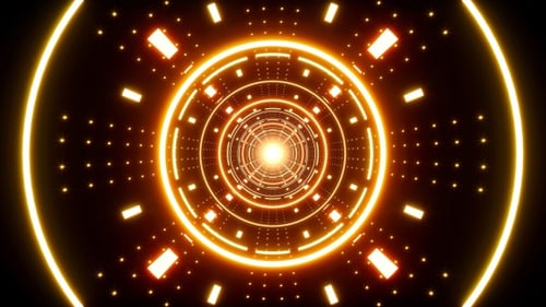 Red Geometric Light Structures