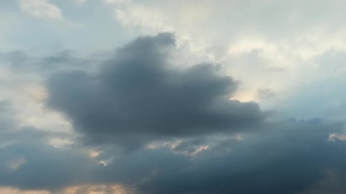 Time Lapse of Clouds in the Golden Hour
