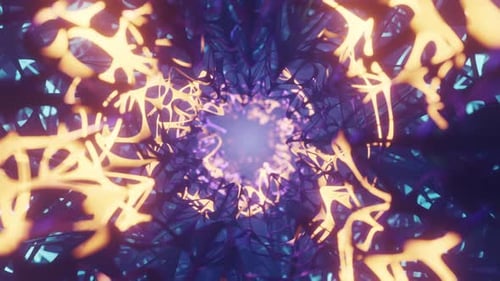 Animação em loop do sistema de rede neurológica