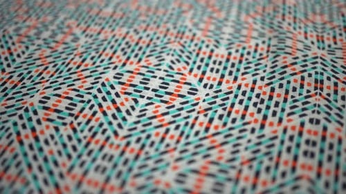 Abstract Textile Pattern with Geometric Design