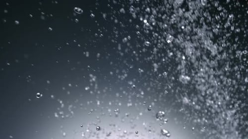 Water Droplets Falling in Slow Motion