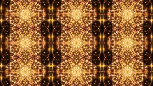 Gold fire kaleidoscope background
