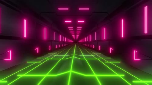 4k Colored Retro Tunnel 2