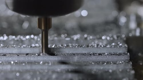 Metalworking Milling Machine Close Up