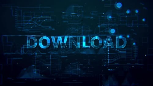 Download Digital Data Text 4k