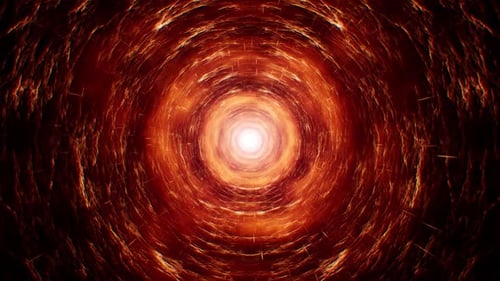 Abstract Burning Cave Loop 4K