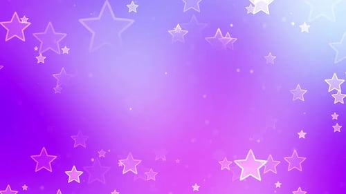 Beautiful Modern Floating Stars Frame Background