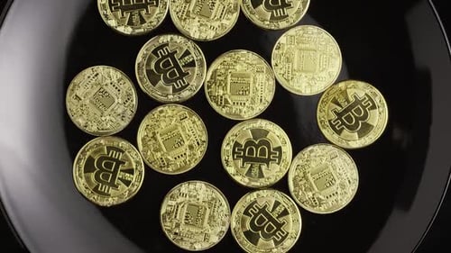 Plan rotatif de Bitcoins (cryptomonnaie numérique)