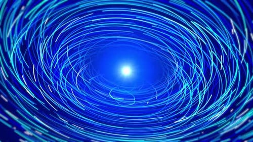 Digital Tunnel Lines, Big Data, Information Flow, Futuristic Matrix abstract lines.