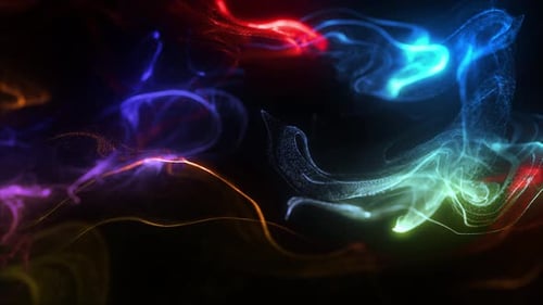 Glowing Slow Particles Background