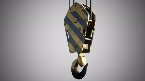 Old Lifting Metal Crane Hook