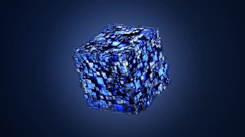 4K Abstract geometric shapes loop animation. Modern background, seamless motion design