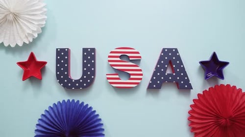 Patriotic USA Decorations for Fourth of July Celebration