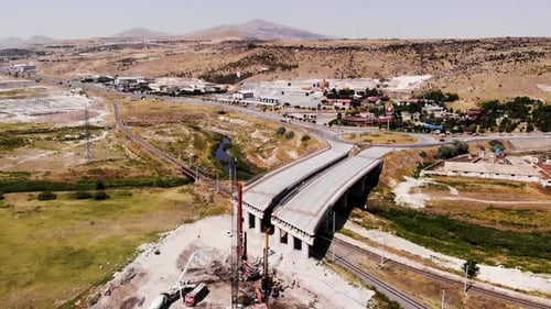 Brücke im Bau