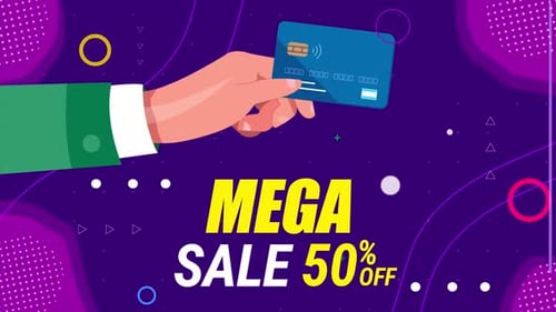 Mega Sale 50% Off Background