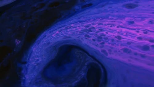Abstract Swirling Colors of Blue and Purple