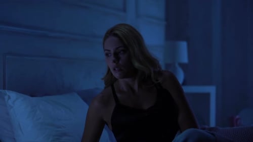 Beautiful Lady Suffering Nightmare, Post-Traumatic Syndrome, Stressful Job