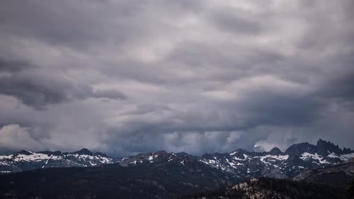 Time Lapse Mountain Storm Clouds