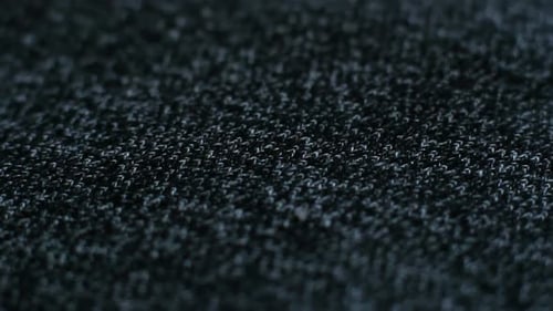 Macro Shot of Dark Gray Knitted Fabric