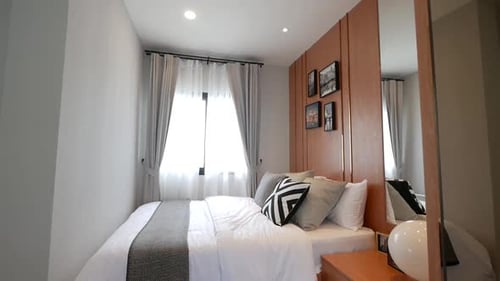 Modern Bedroom Interior Design with Comfortable Bed